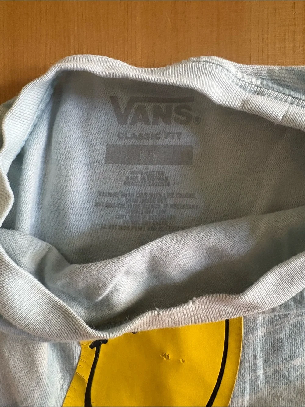 Vans Kids Yellow Smiley Graphic Tee
